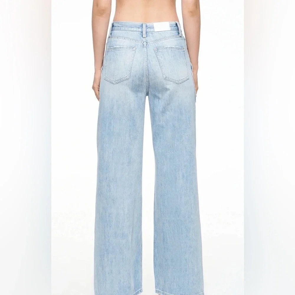 Best Selling Pistola Ruby High Rise Wide Leg Jean Size 25 Women's Kona Wash - Picture 2 of 10